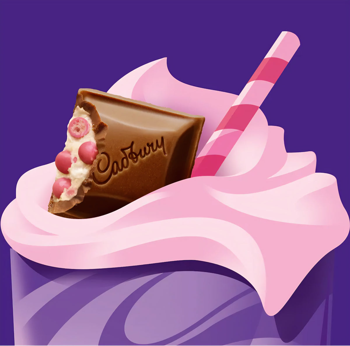 Cadbury Dairy Milk Strawberries & Creme Frappe 115g