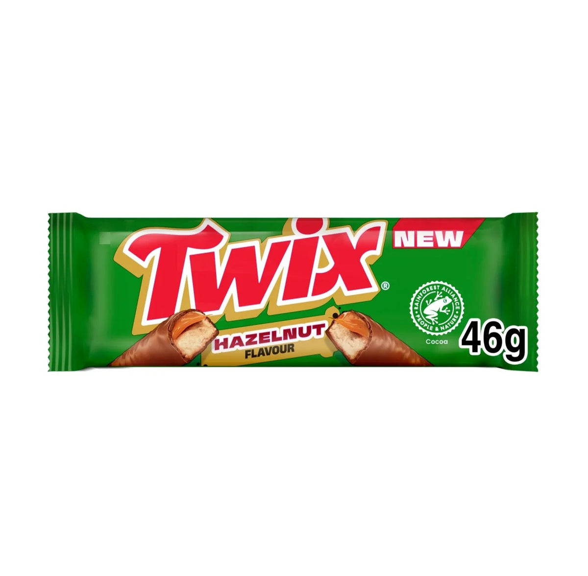 Twix Hazelnut Milk Chocolate Twin Bars 46g