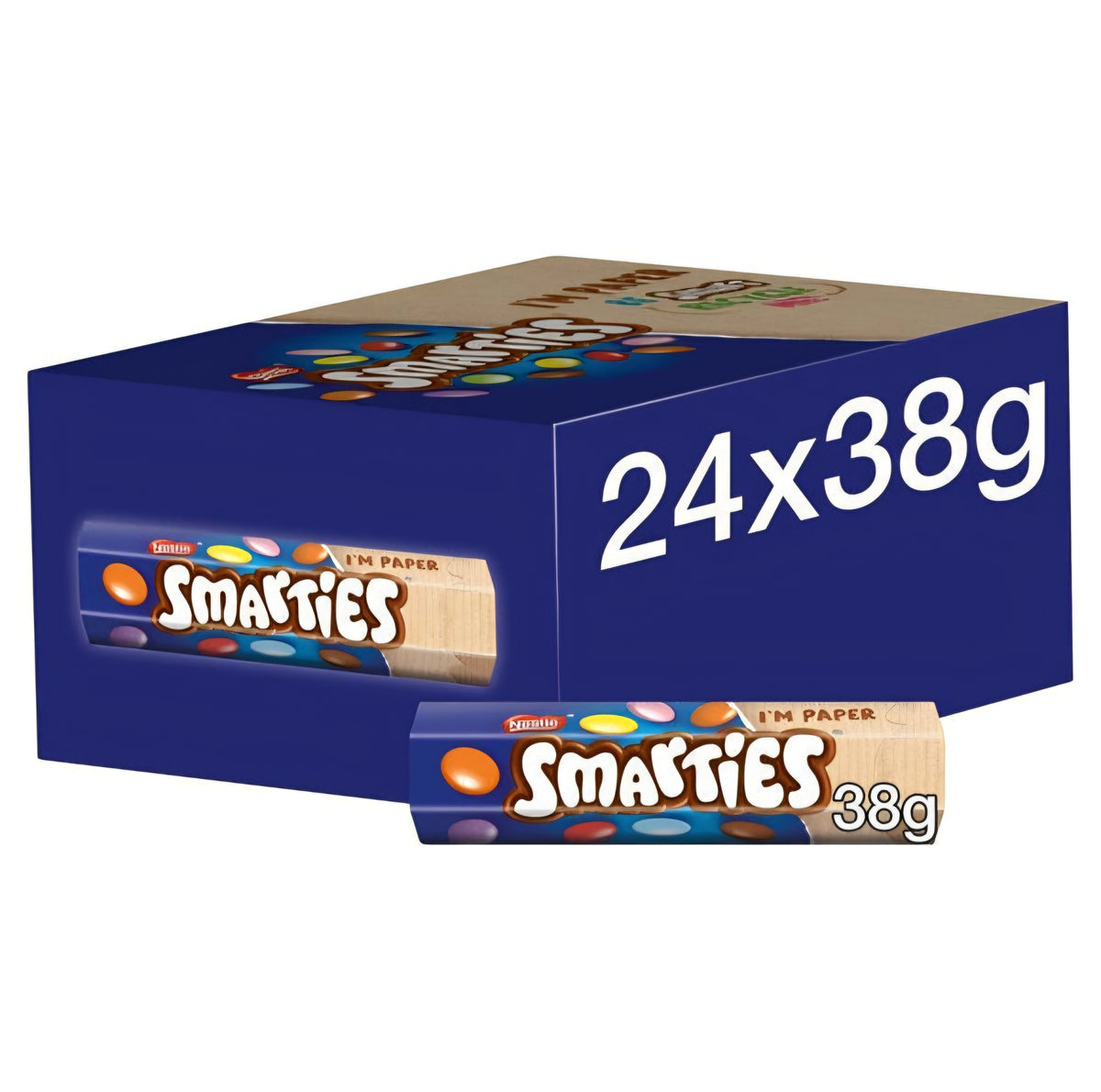 Smarties Milk Chocolate Tube 38g