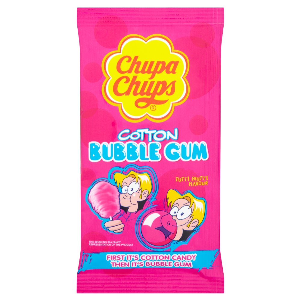 Chupa Chups Cotton Bubble Gum Tutti Frutti 11g