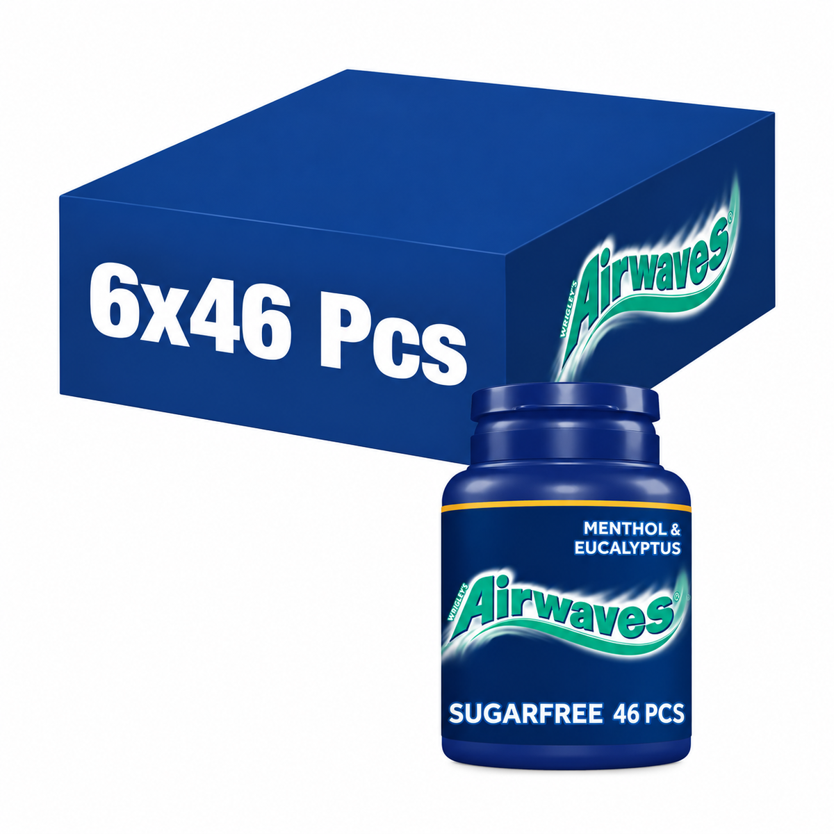 Airwaves Sugar Free Menthol & Eucalyptus Bottle x46 Pieces