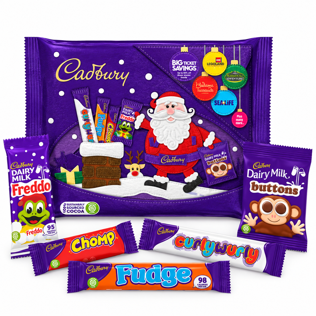 Cadbury Chocolate Christmas Selection Pack 78g