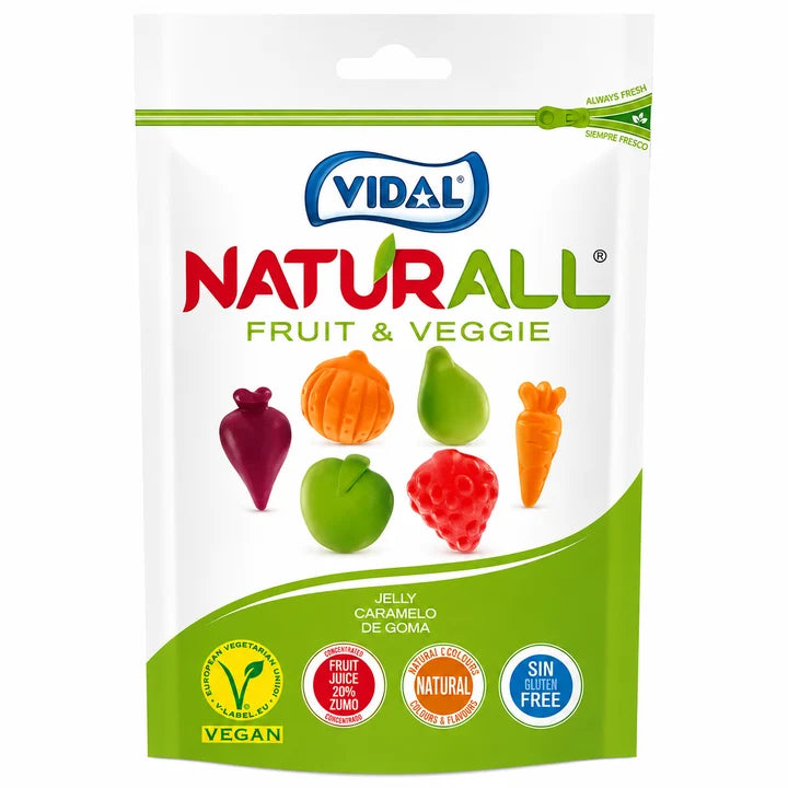 Vidal Naturall Fruit And Veggie 180g