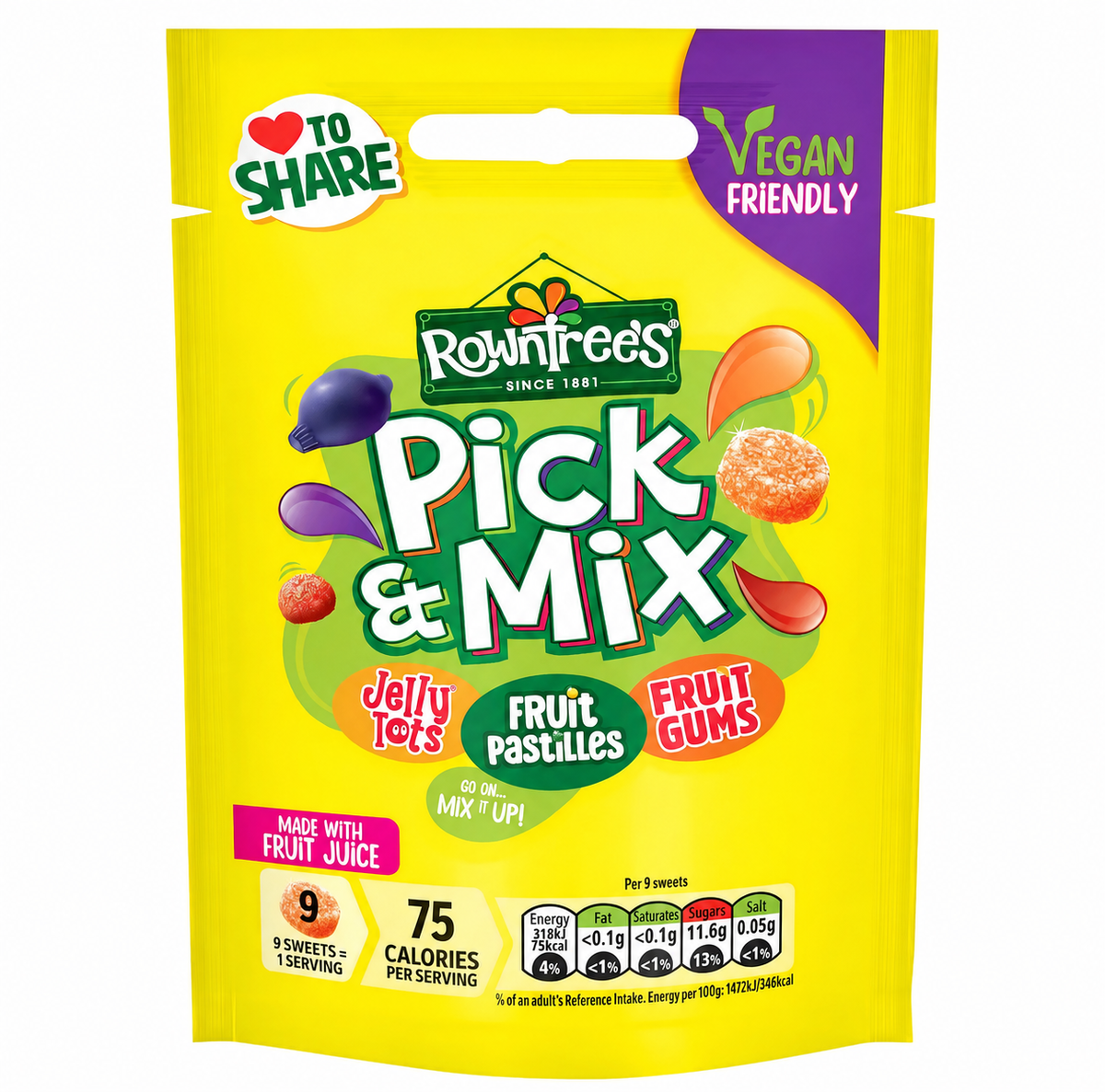 Rowntree's Pick & Mix Sharing Bag 120g