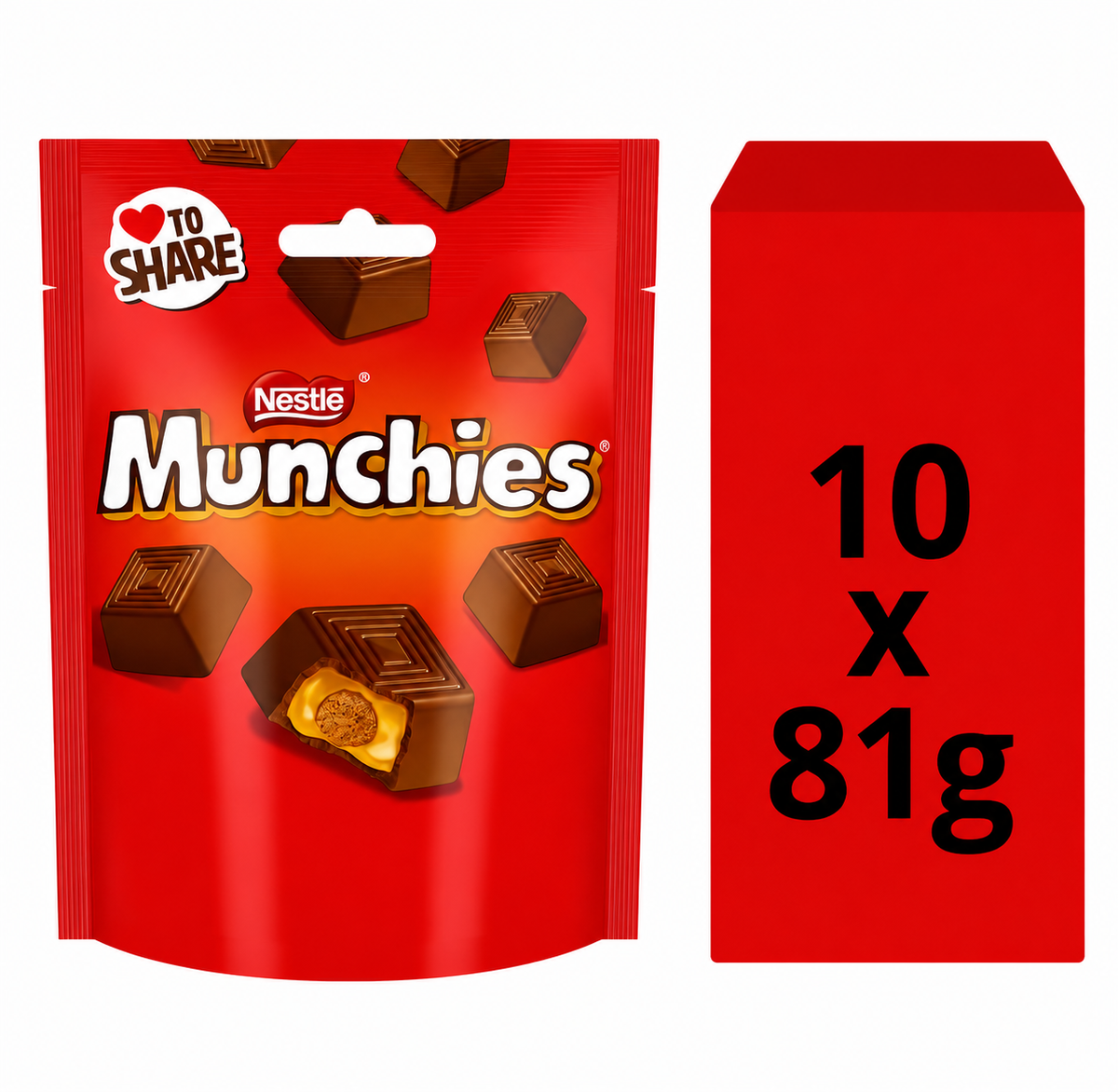 Nestle Munchies Milk Chocolate & Caramel Sharing Bag 81g