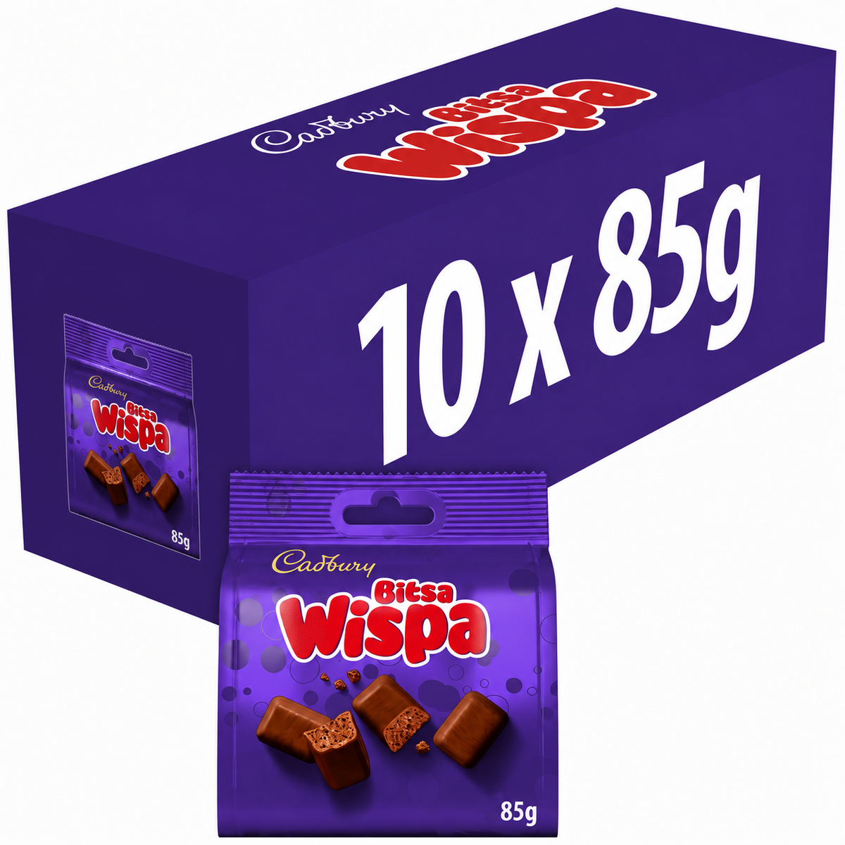 Cadbury Bitsa Wispa Chocolate Bag 85g