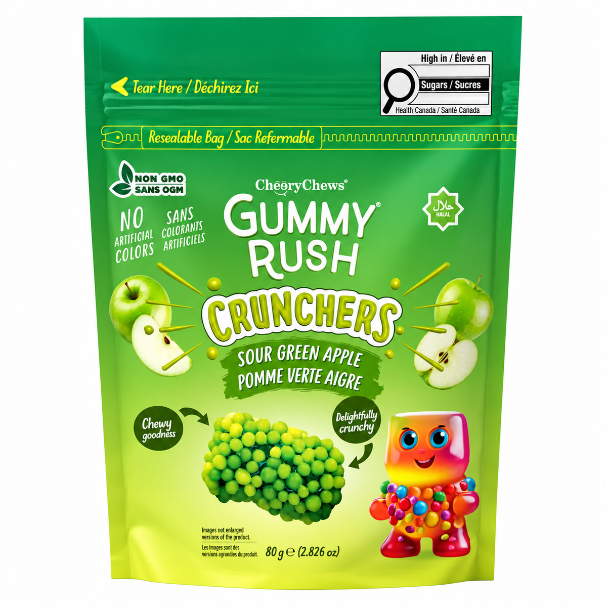Gummy Rush Crunchers Pouch 80g