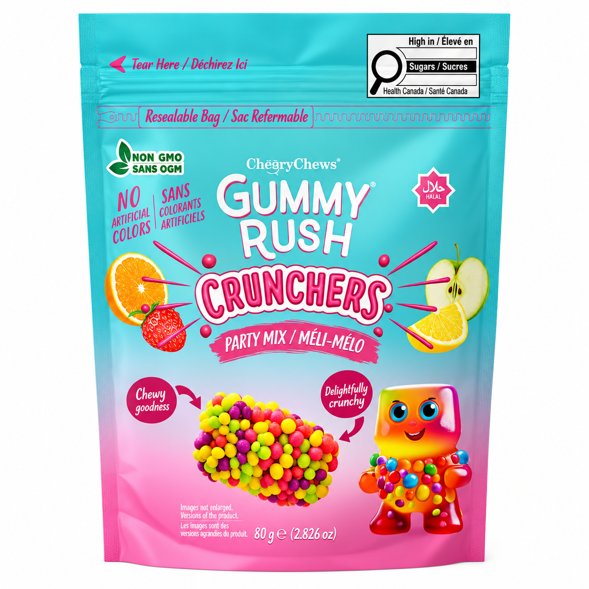 Gummy Rush Crunchers Pouch 80g