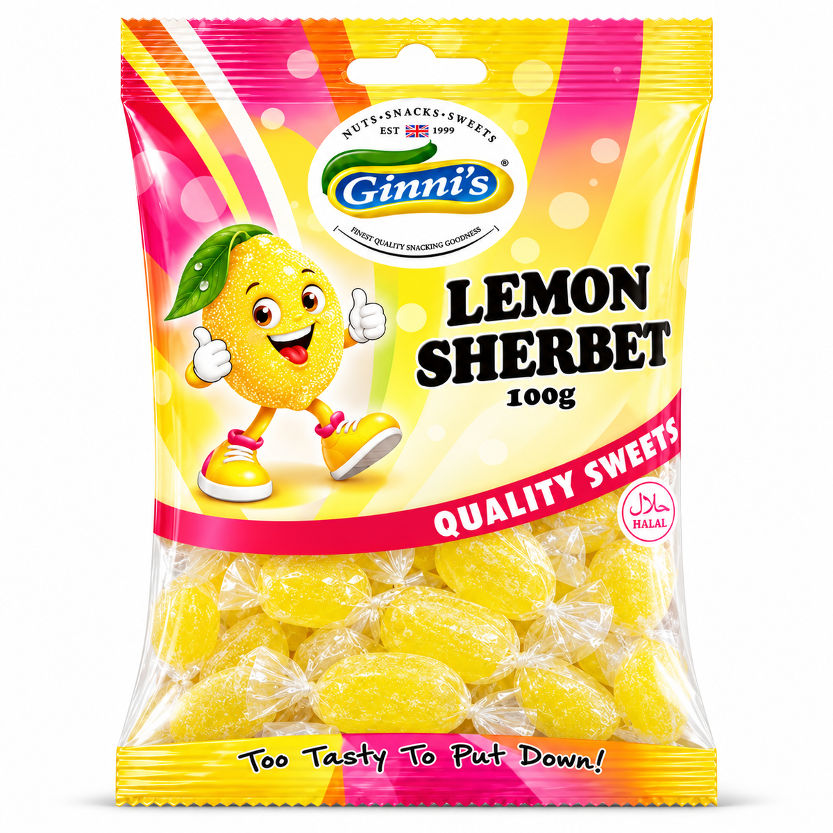 Ginni's Lemon Sherbet 100g