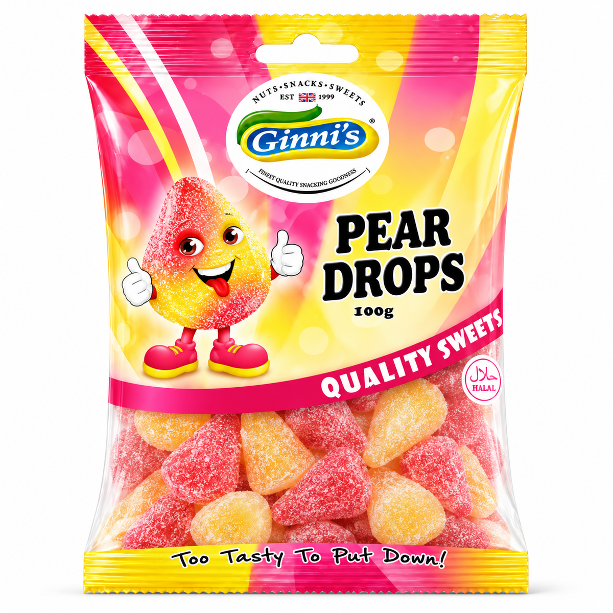 Ginni Pear Drops 110g