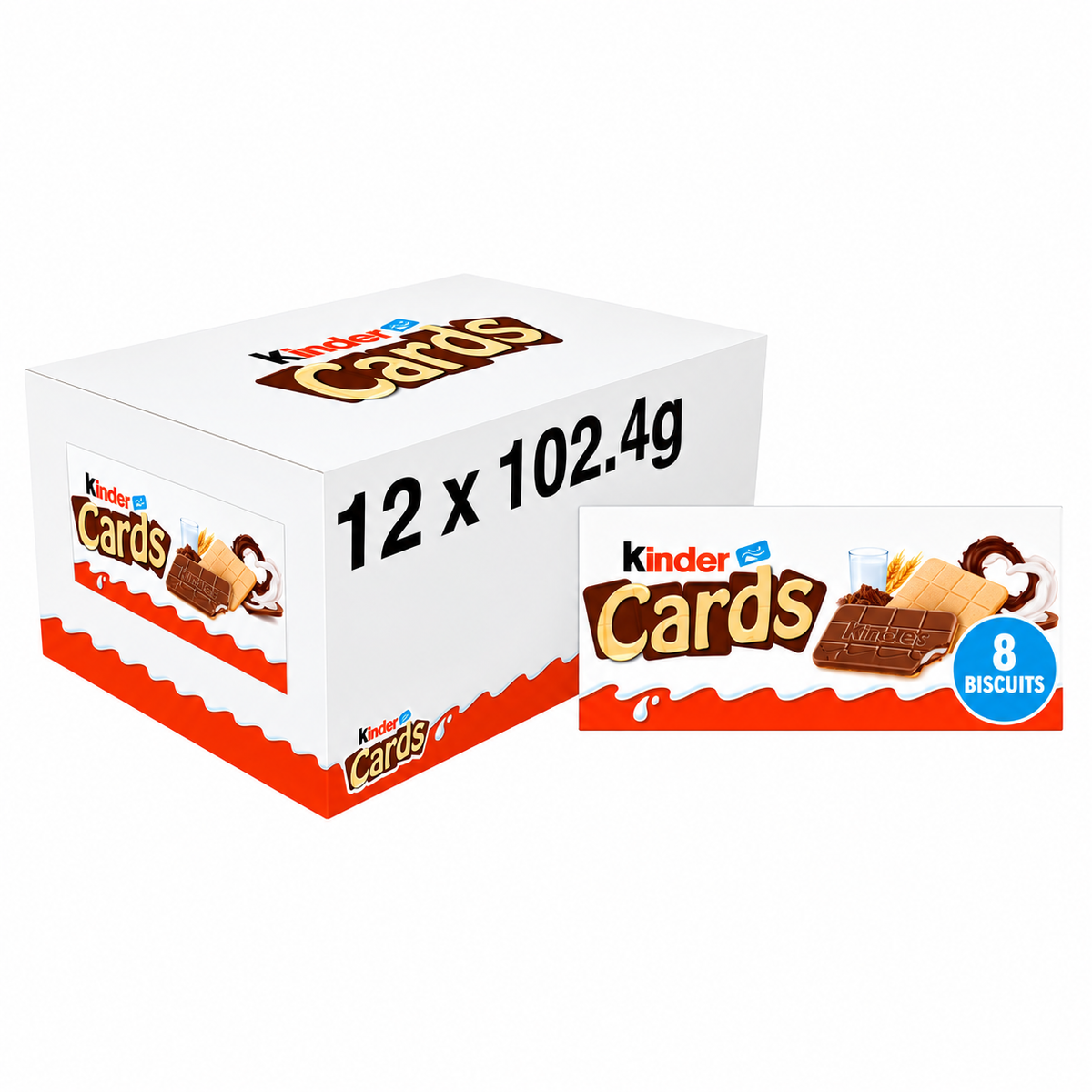Kinder Cards Milk Chocolate Wafer 12.8g