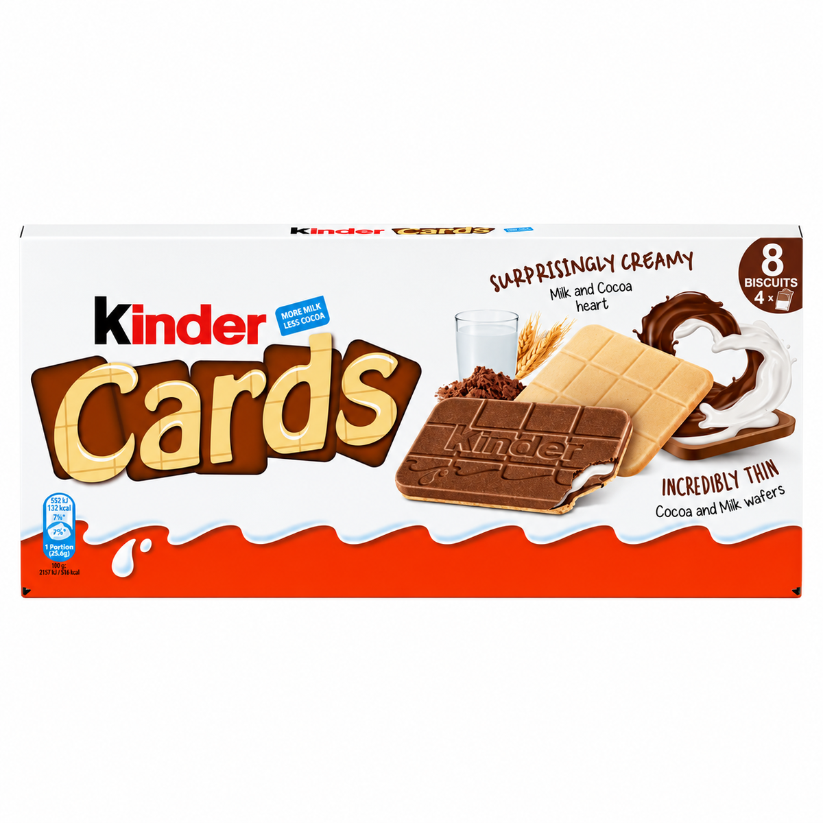 Kinder Cards Milk Chocolate Wafer 12.8g
