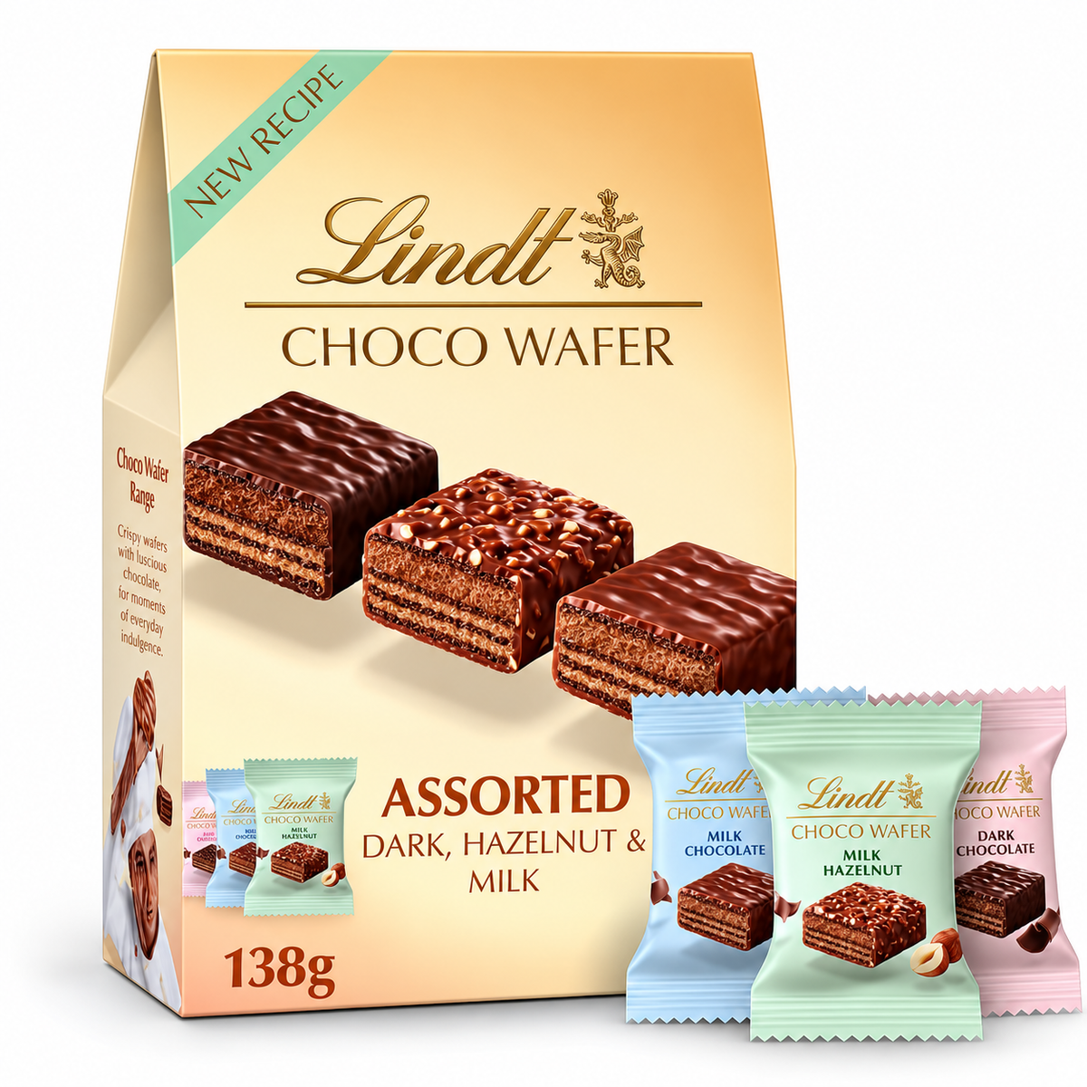 Lindt Choco Wafer Assorted Chocolate Sharing Box 138g