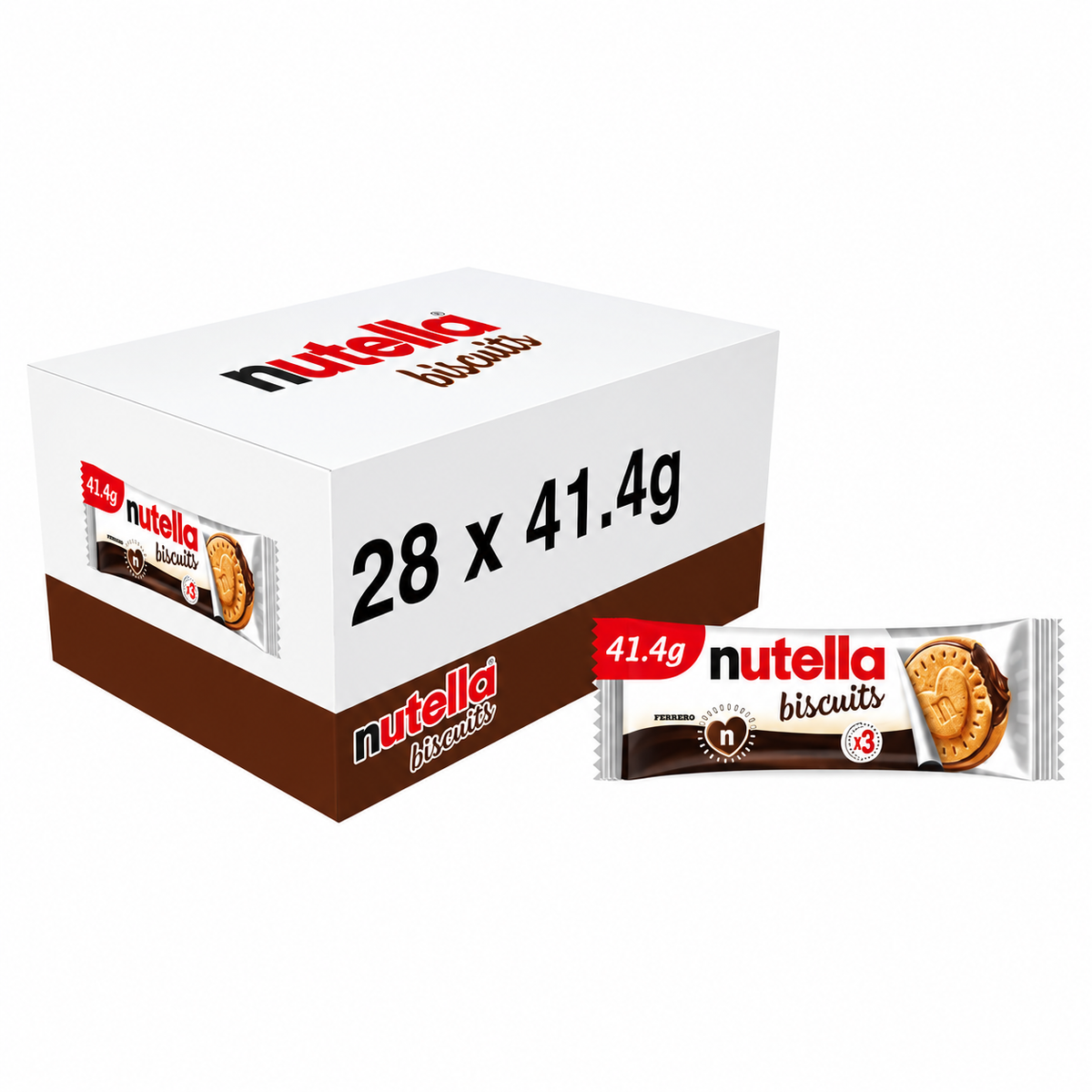 Nutella Crunchy Biscuits Filled with Nutella 41.4g