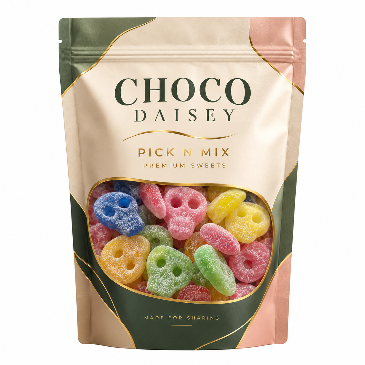 Choco Diaisey Fizzy Skulls Pick N Mix Pouch Halal