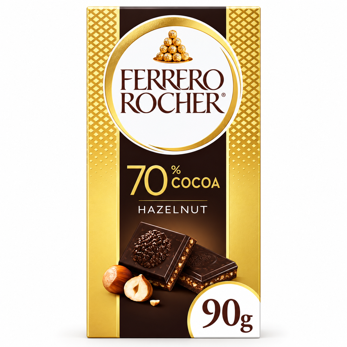 Ferrero Rocher Dark 70% Chocolate Bar 90g