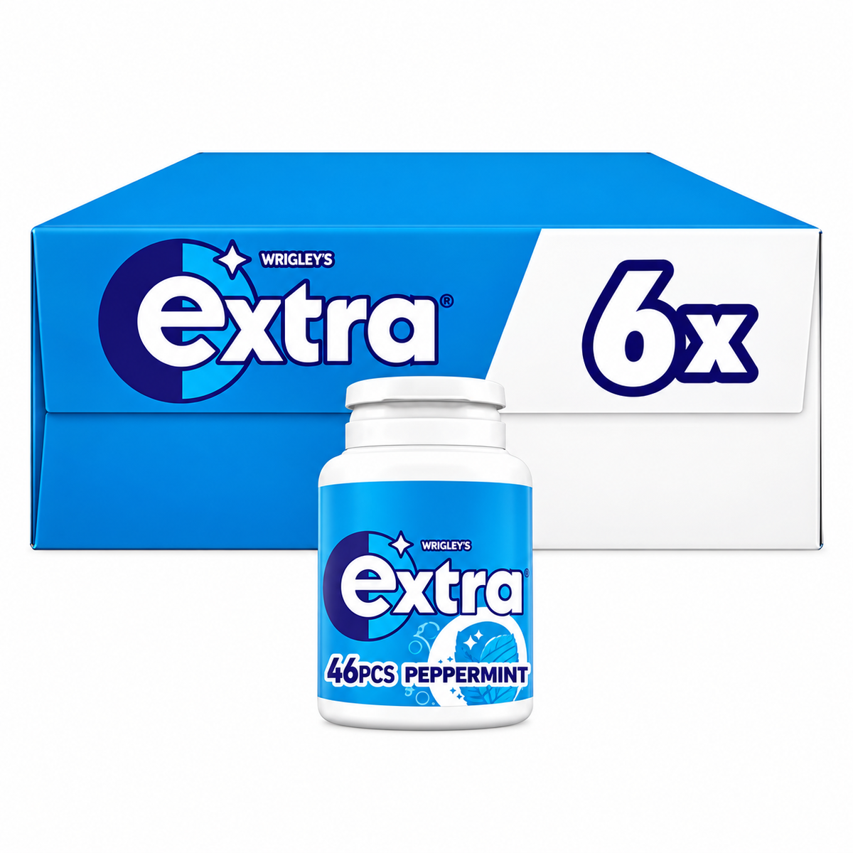 Extra Sugar Free Chewing Gum Bottle x46 Pieces