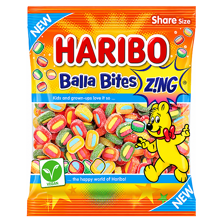 Haribo Balla Bites Z!NG Bag 140g